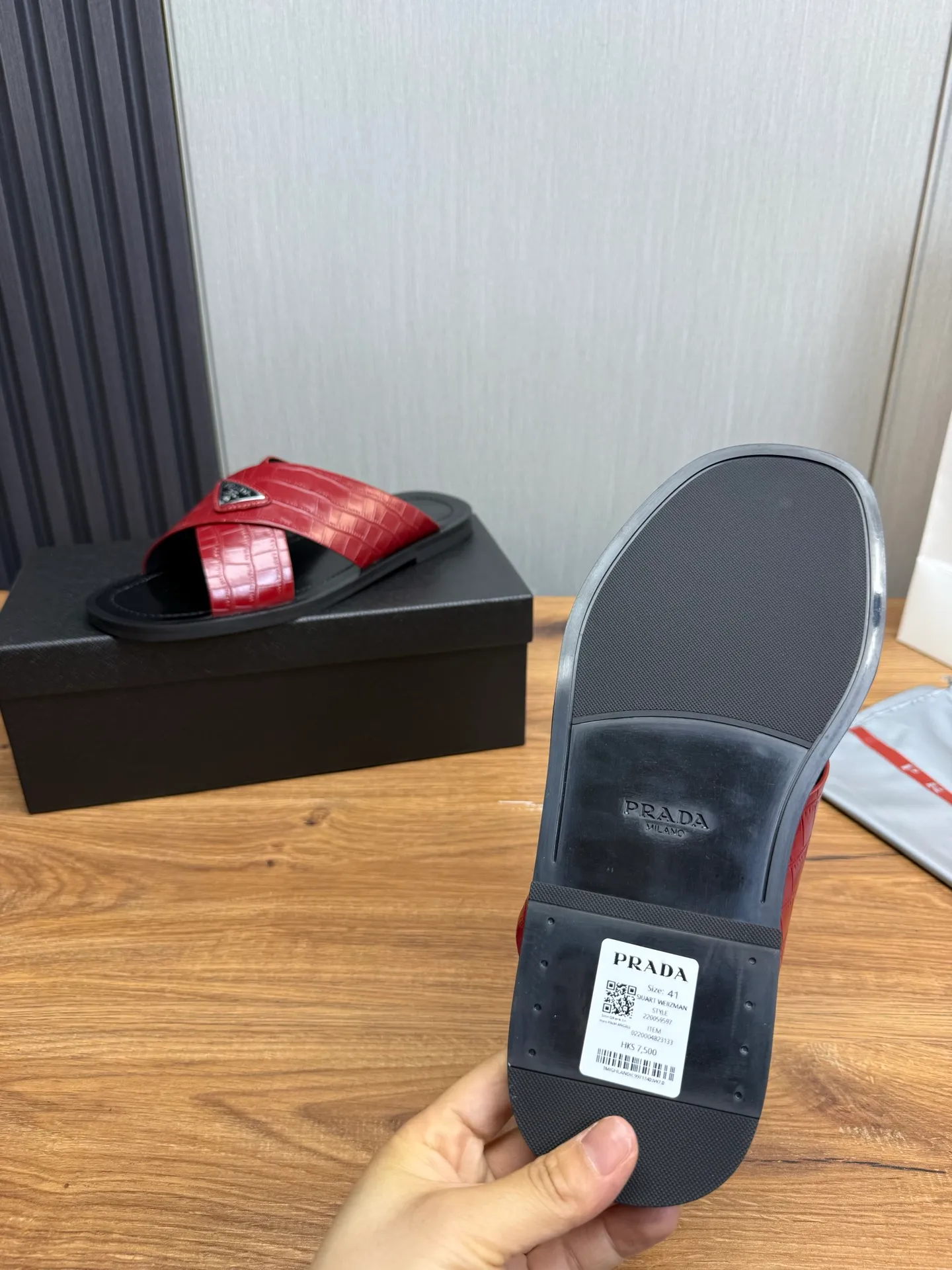 Factory price 340💰 ＰＲＡＤＡPrada - popular men's slippers hot sale 🔥 🩴Official website one to one production 38-45 sizes 45 46 🉑️Customized!